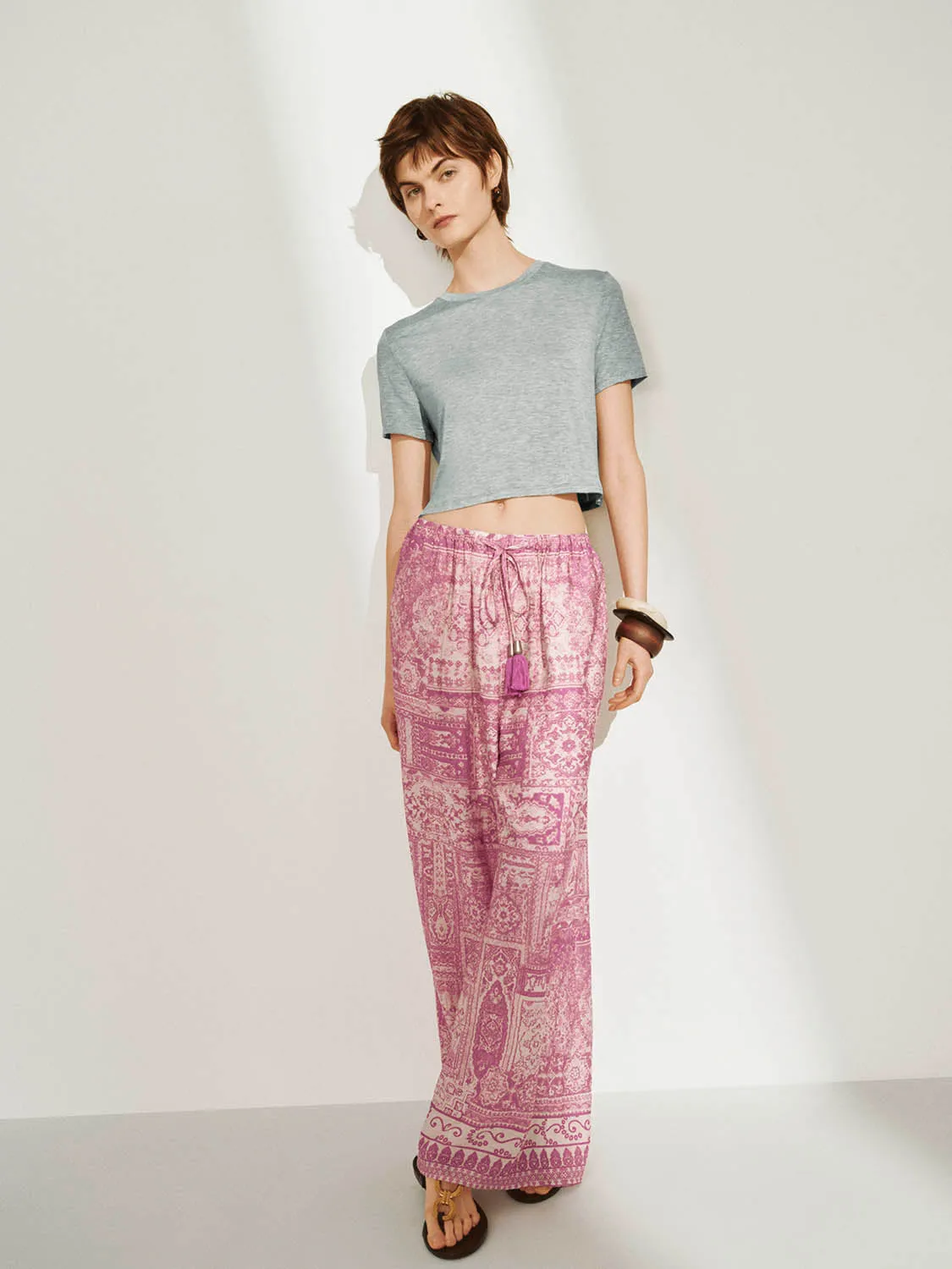 Wide-Leg Pants sold by Urban Revivo product image thumbnail 4
