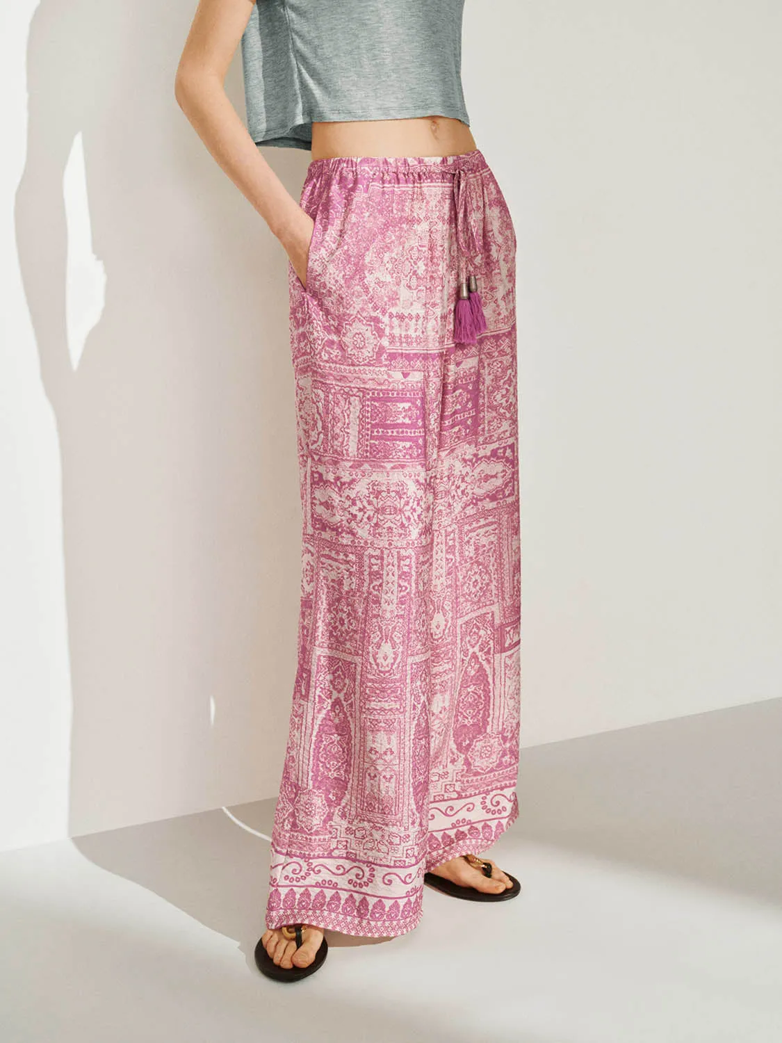 Wide-Leg Pants sold by Urban Revivo product image thumbnail 3