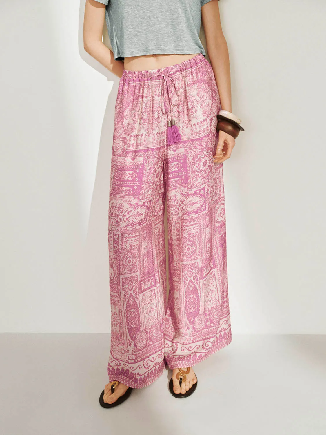 Wide-Leg Pants sold by Urban Revivo product image thumbnail 2