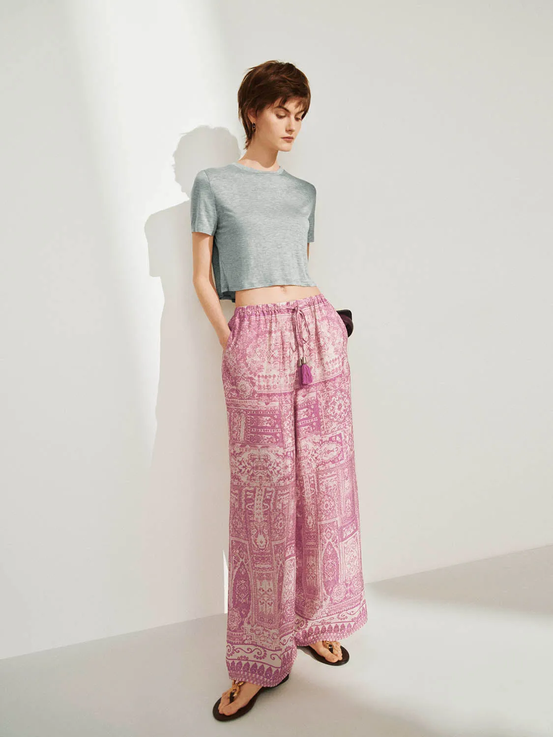 Wide-Leg Pants sold by Urban Revivo product image thumbnail 5