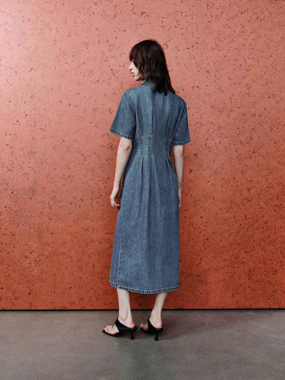 Button Up Denim Dresses sold by Urban Revivo product image thumbnail 5