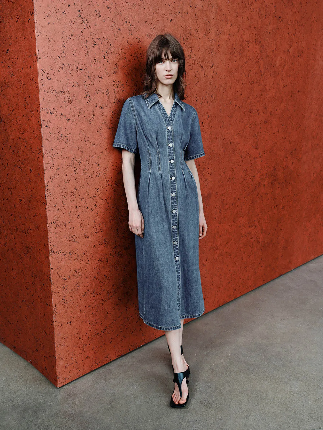Button Up Denim Dresses sold by Urban Revivo product image thumbnail 2