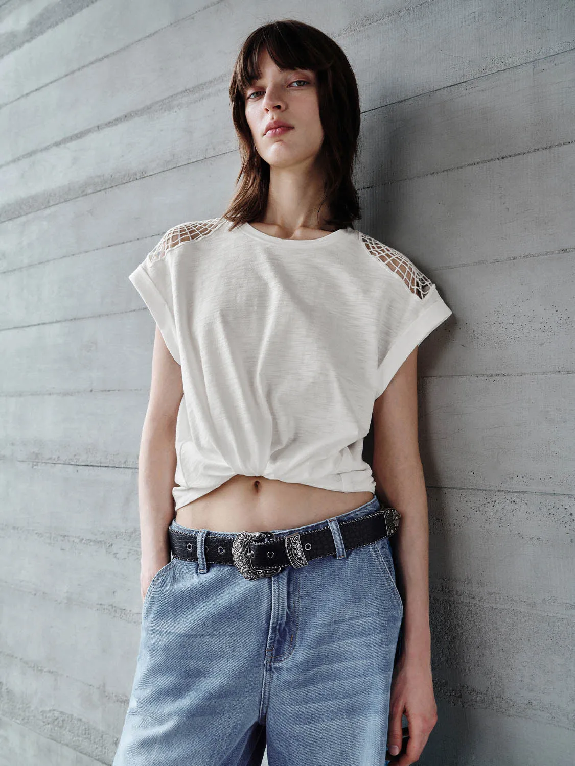 Cap Sleeve T-Shirts sold by Urban Revivo