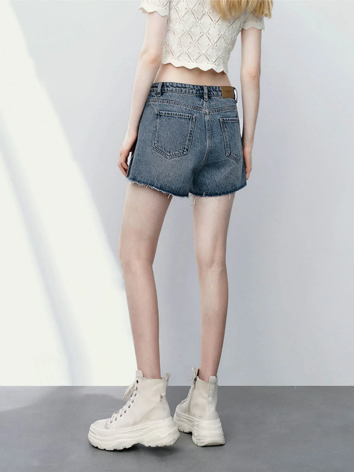 Denim Shorts sold by Urban Revivo product image thumbnail 3