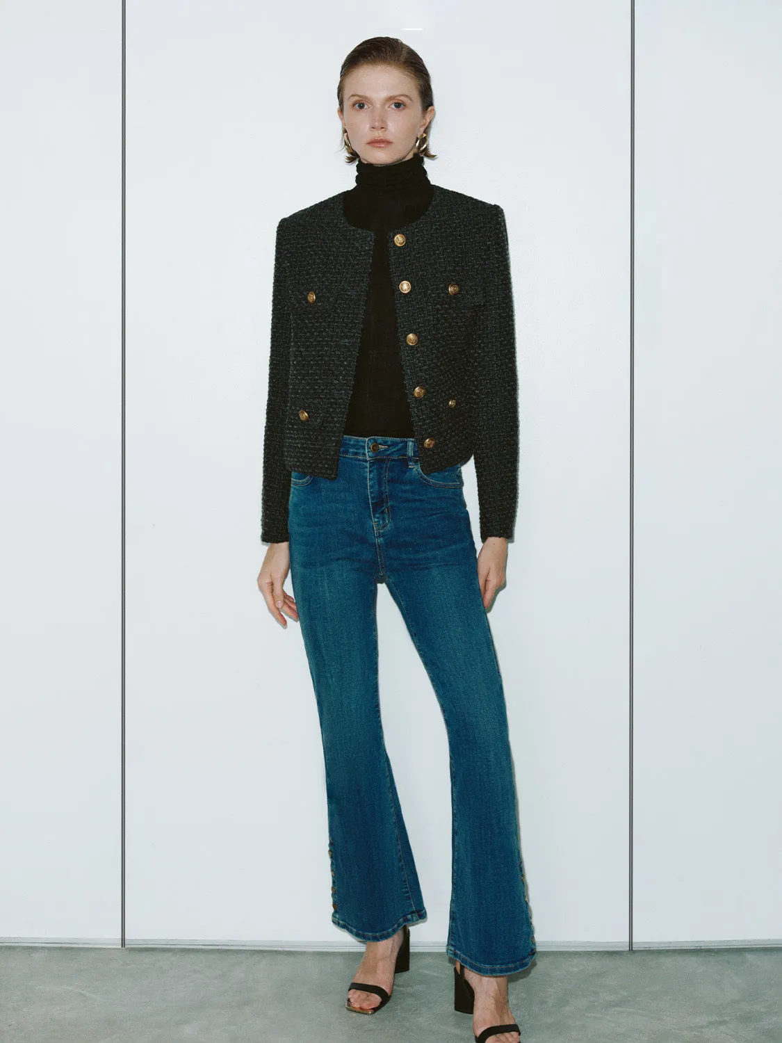 Button Up Tweed Jackets sold by Urban Revivo product image thumbnail 4