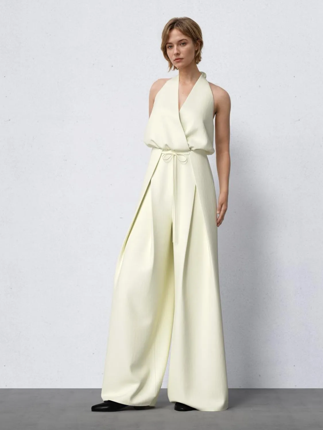 Halter Neck Wide-Leg Jumpsuits sold by Urban Revivo product image thumbnail 2