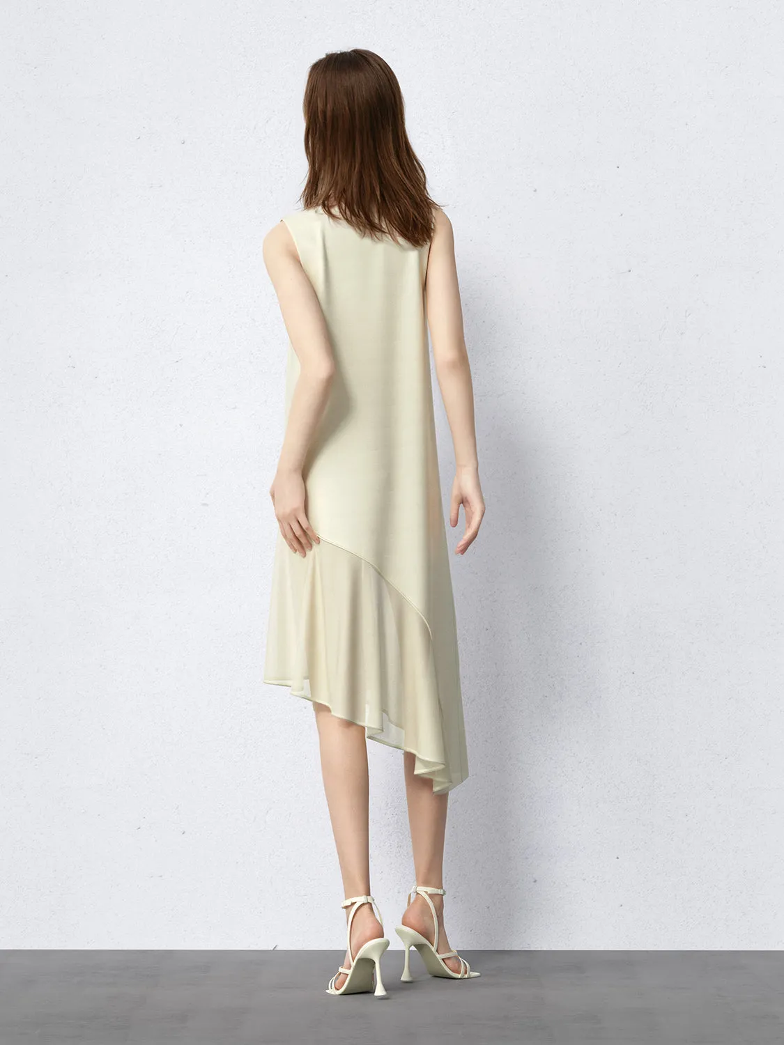 Irregular Hem Sleeveless A-Line Dresses sold by Urban Revivo product image thumbnail 3