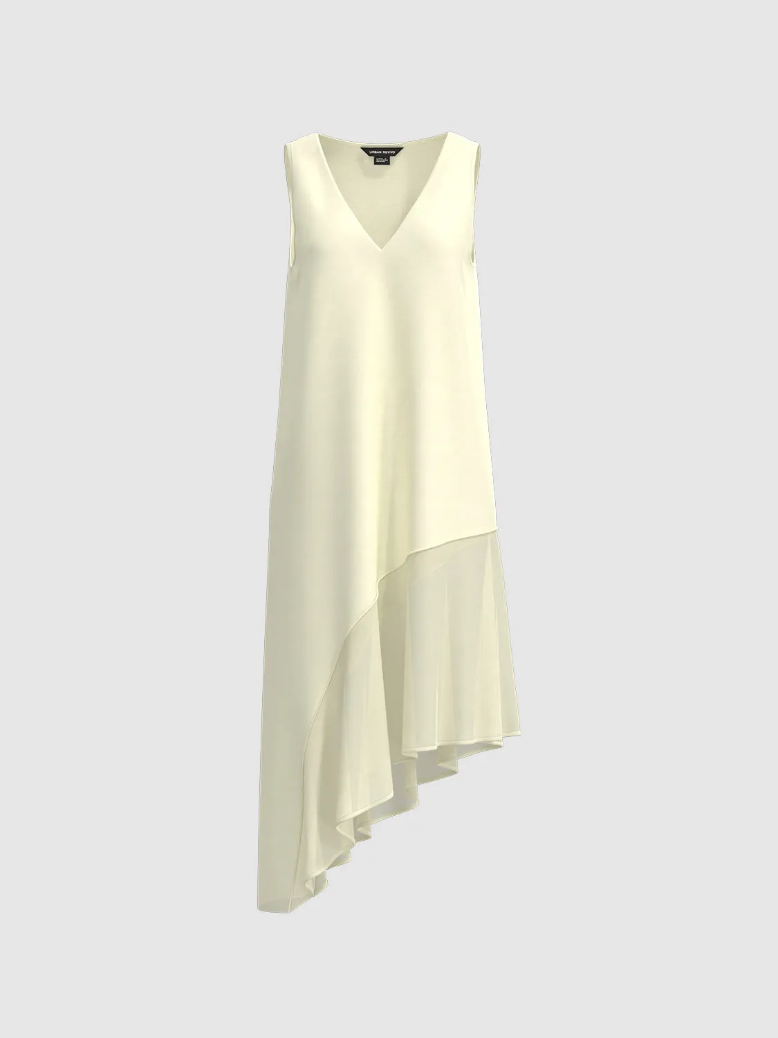 Irregular Hem Sleeveless A-Line Dresses sold by Urban Revivo product image thumbnail 4