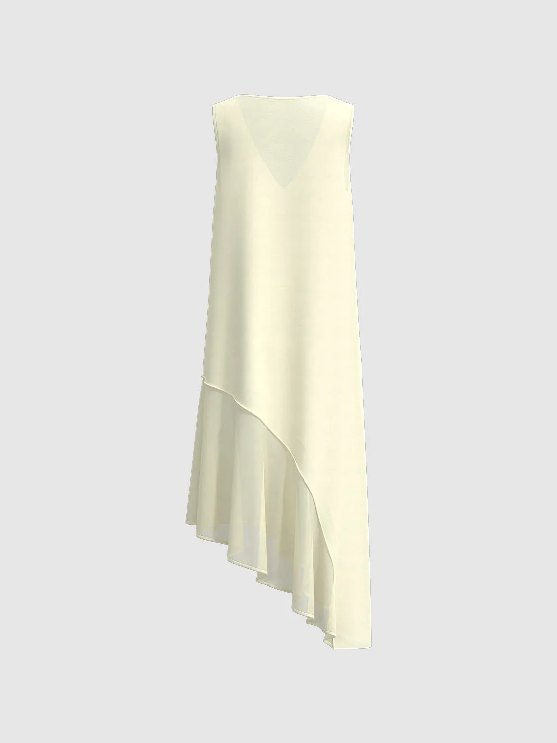 Irregular Hem Sleeveless A-Line Dresses sold by Urban Revivo product image thumbnail 5