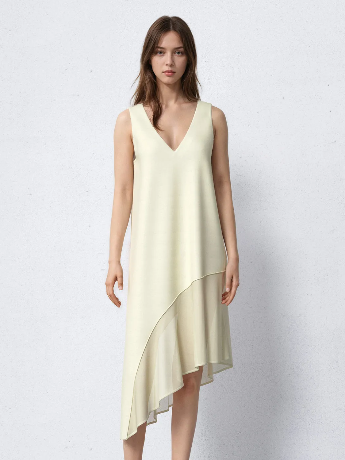 Irregular Hem Sleeveless A-Line Dresses sold by Urban Revivo