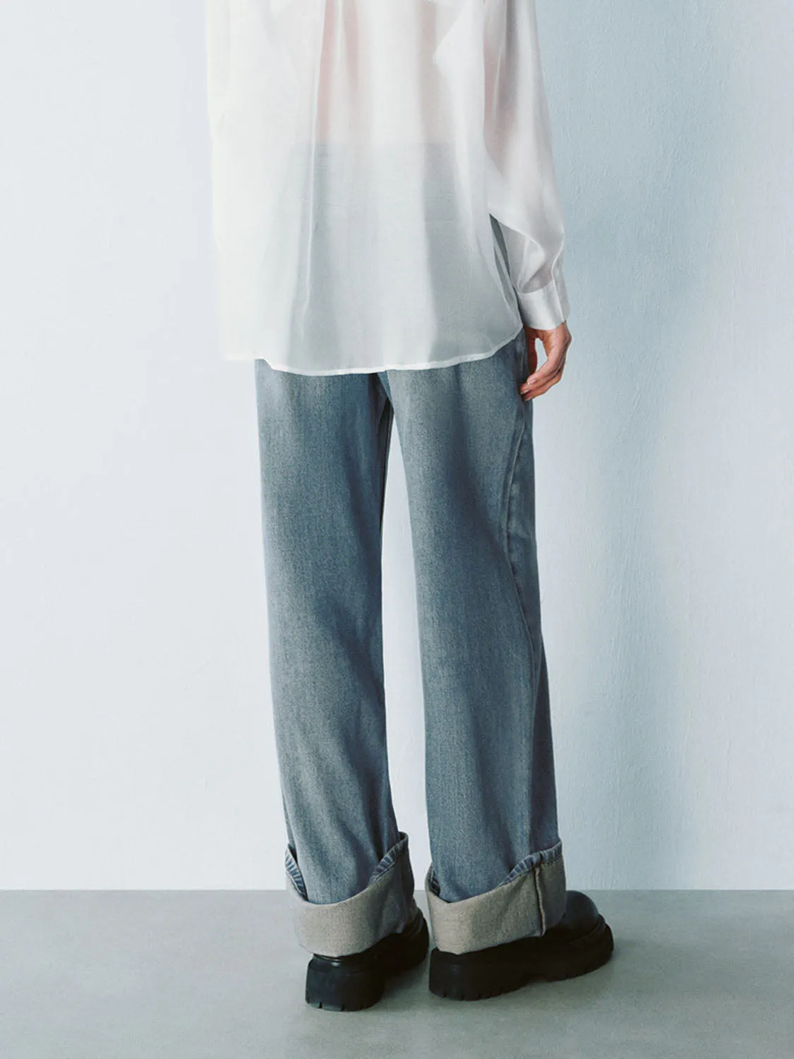 Turnover Denim Jeans sold by Urban Revivo product image thumbnail 3