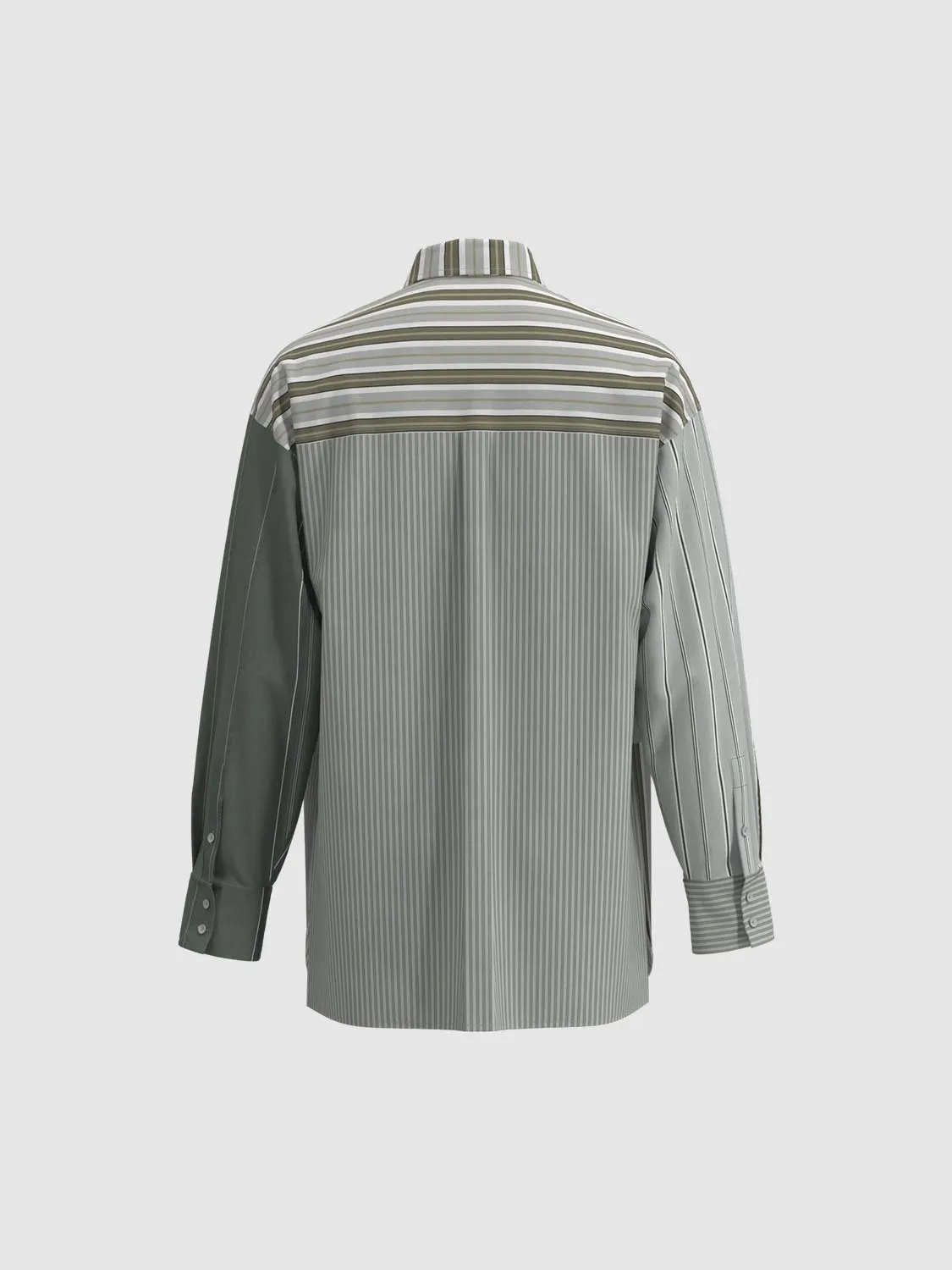 Striped Long Sleeve Shirts sold by Urban Revivo product image thumbnail 2