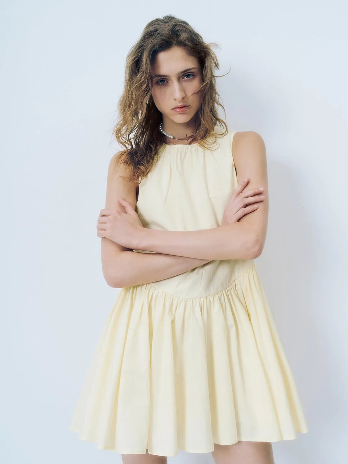 Sleeveless Pleated A-Line Dresses sold by Urban Revivo product image thumbnail 2