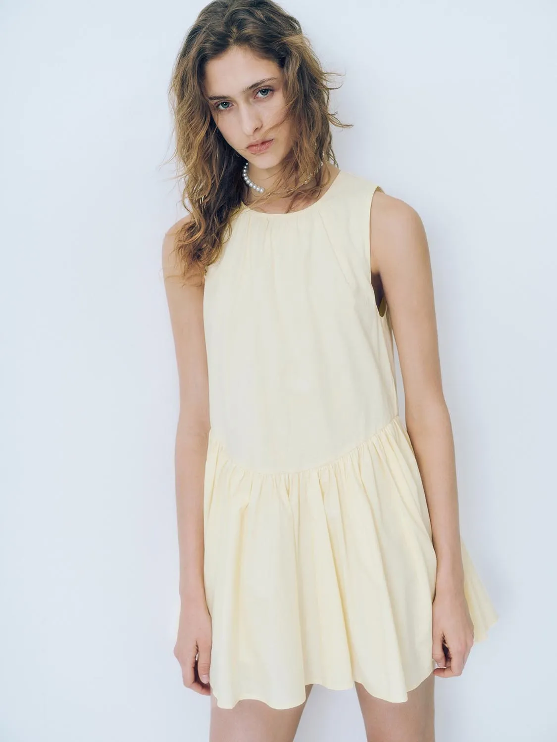 Sleeveless Pleated A-Line Dresses sold by Urban Revivo