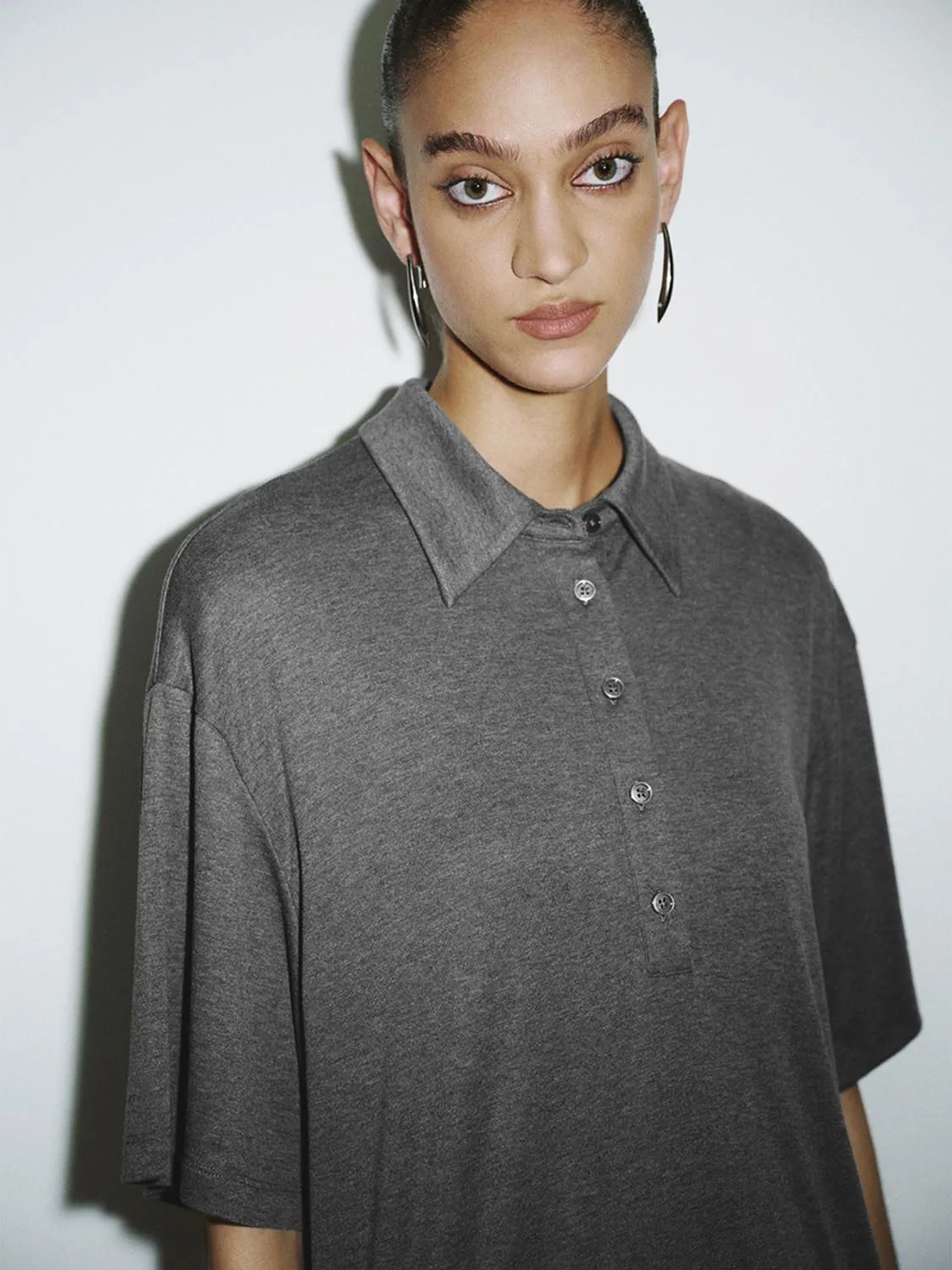 Shirt Collar Straight Dresses sold by Urban Revivo product image thumbnail 3