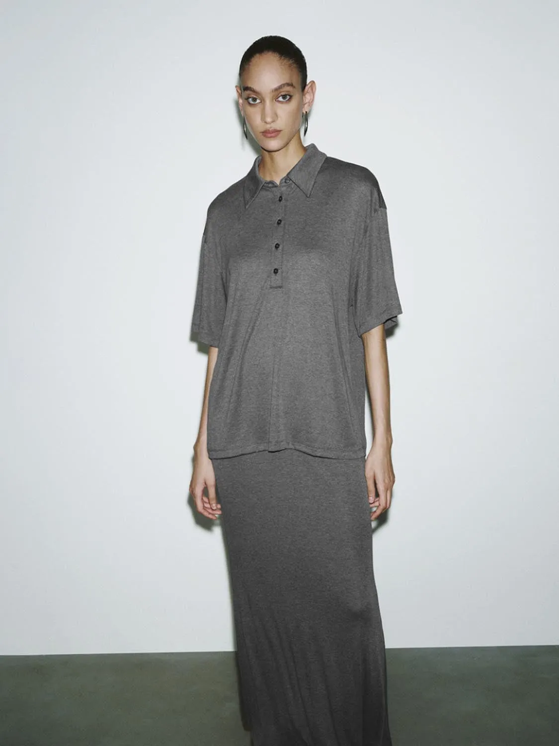 Shirt Collar Straight Dresses sold by Urban Revivo product image thumbnail 5