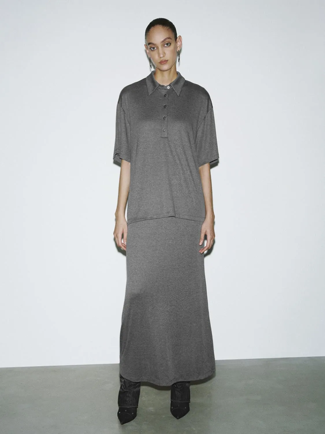 Shirt Collar Straight Dresses sold by Urban Revivo
