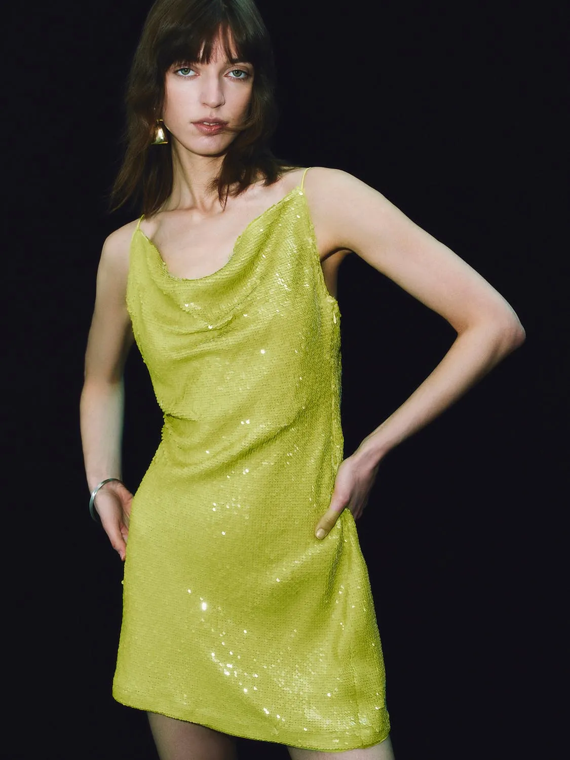 Sequin Cami A-Line Dresses sold by Urban Revivo product image thumbnail 2