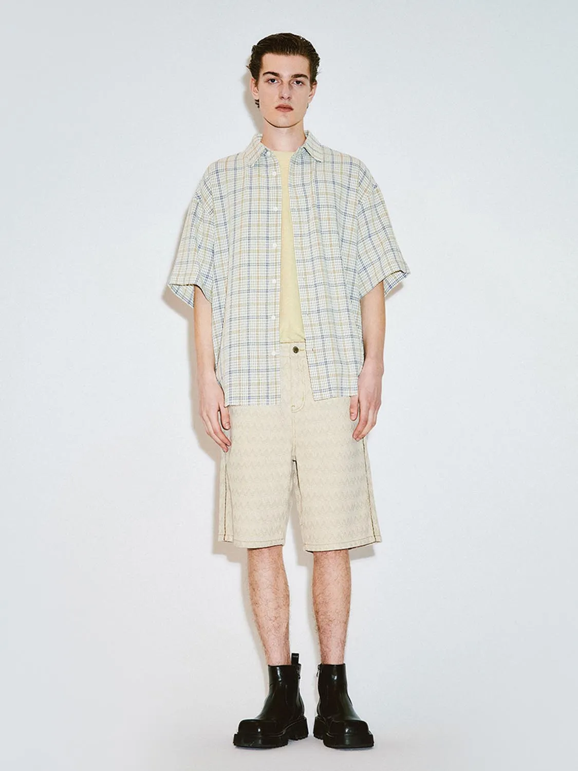 Plaid Short Sleeve Shirts sold by Urban Revivo product image thumbnail 4