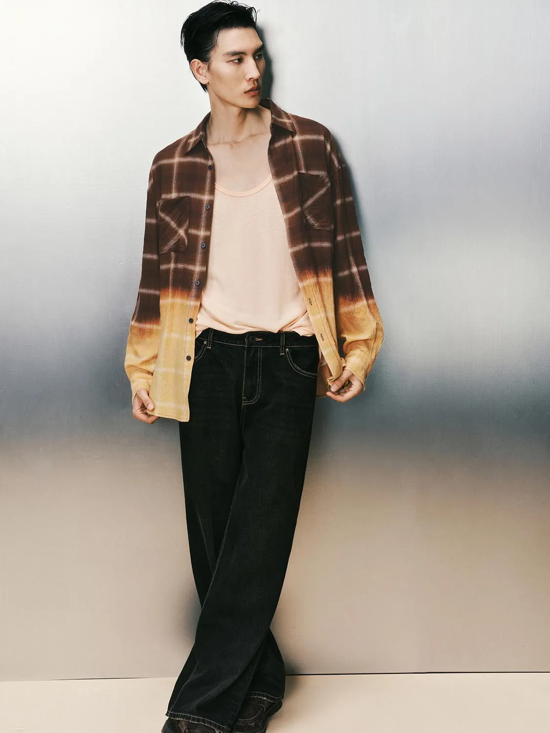 Plaid Long Sleeve Shirts sold by Urban Revivo product image thumbnail 4