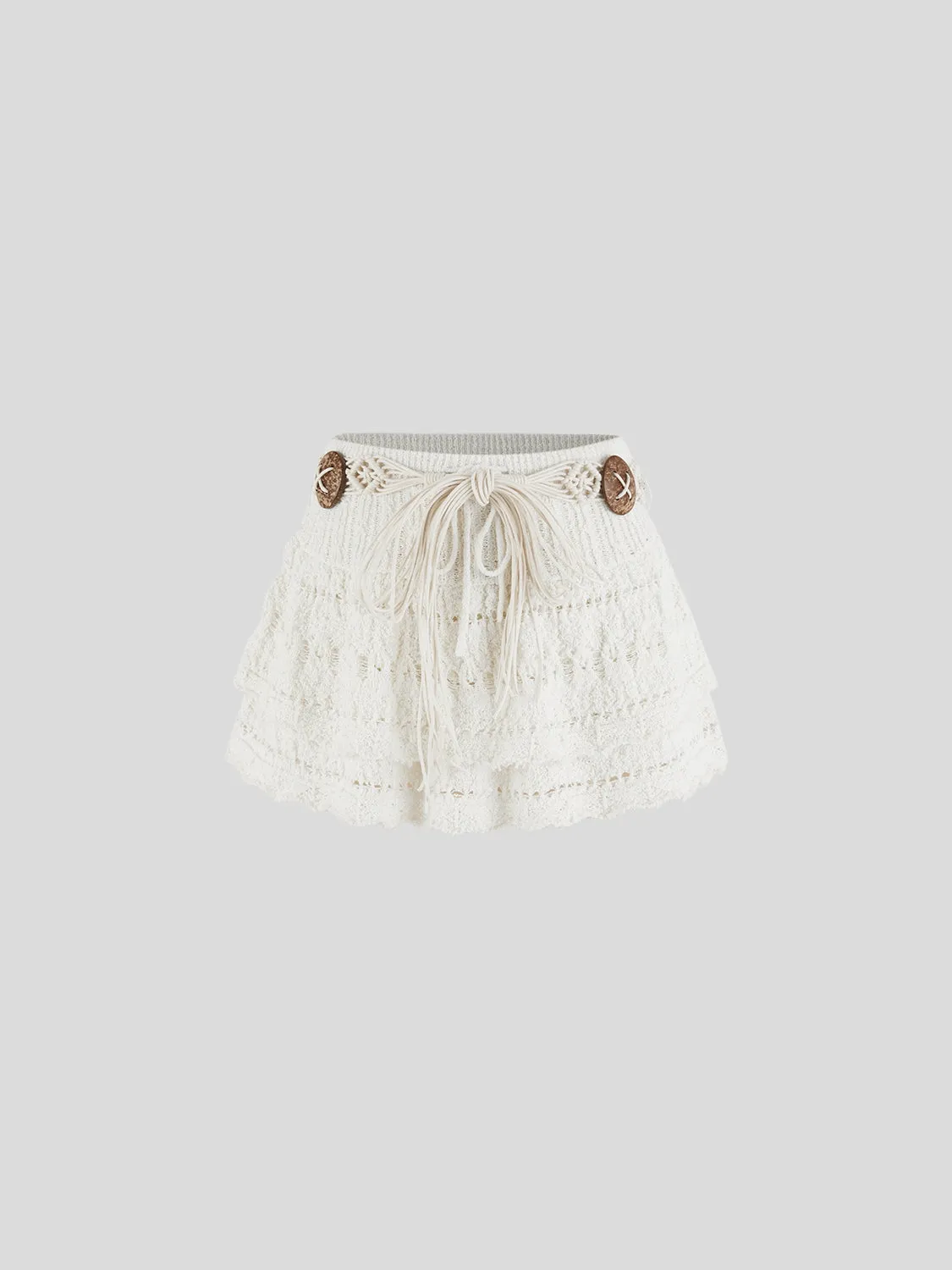 Mini A-Line Crochet Skirts sold by Urban Revivo