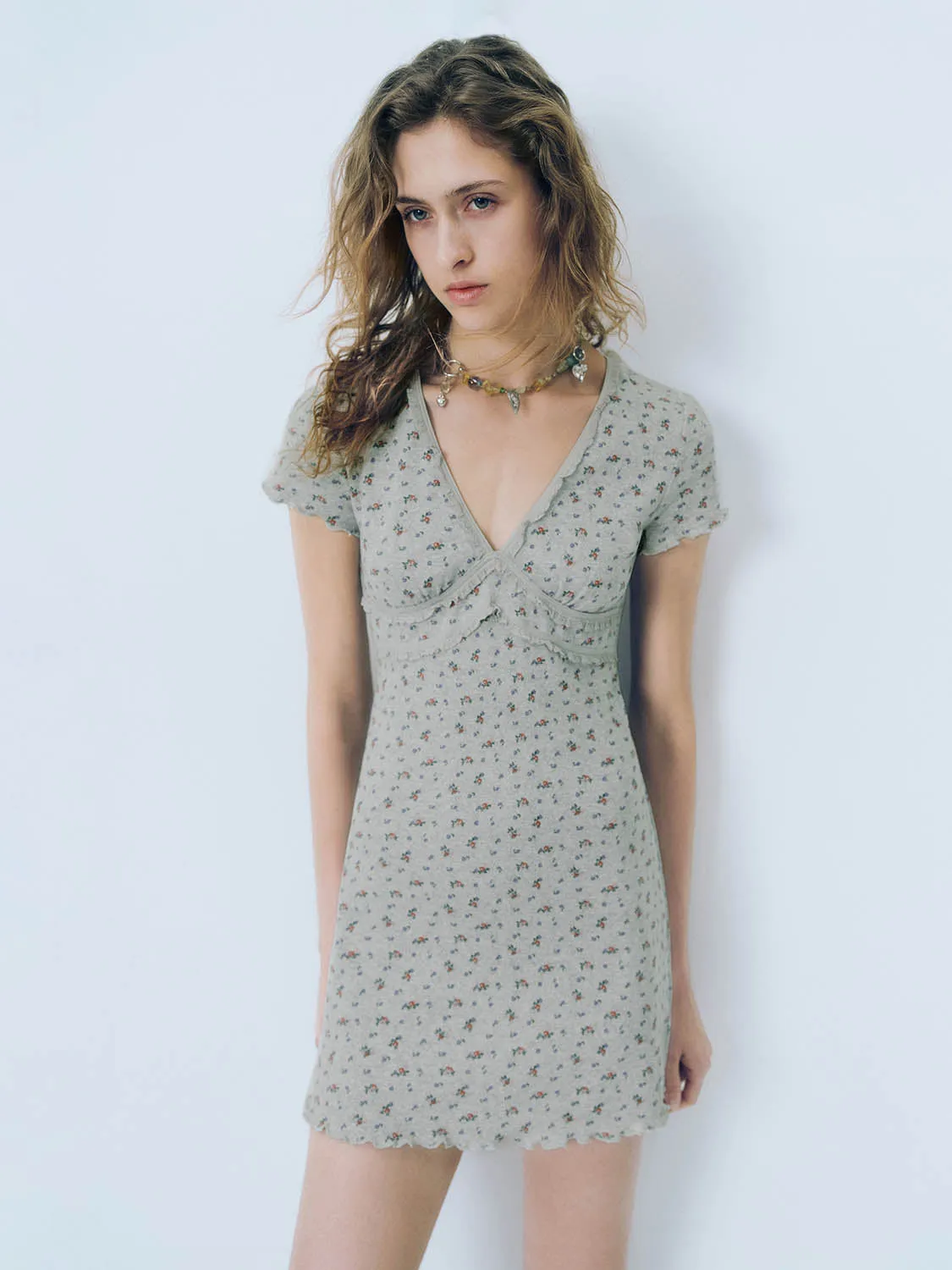 Floral Skinny-Fit Dresses sold by Urban Revivo