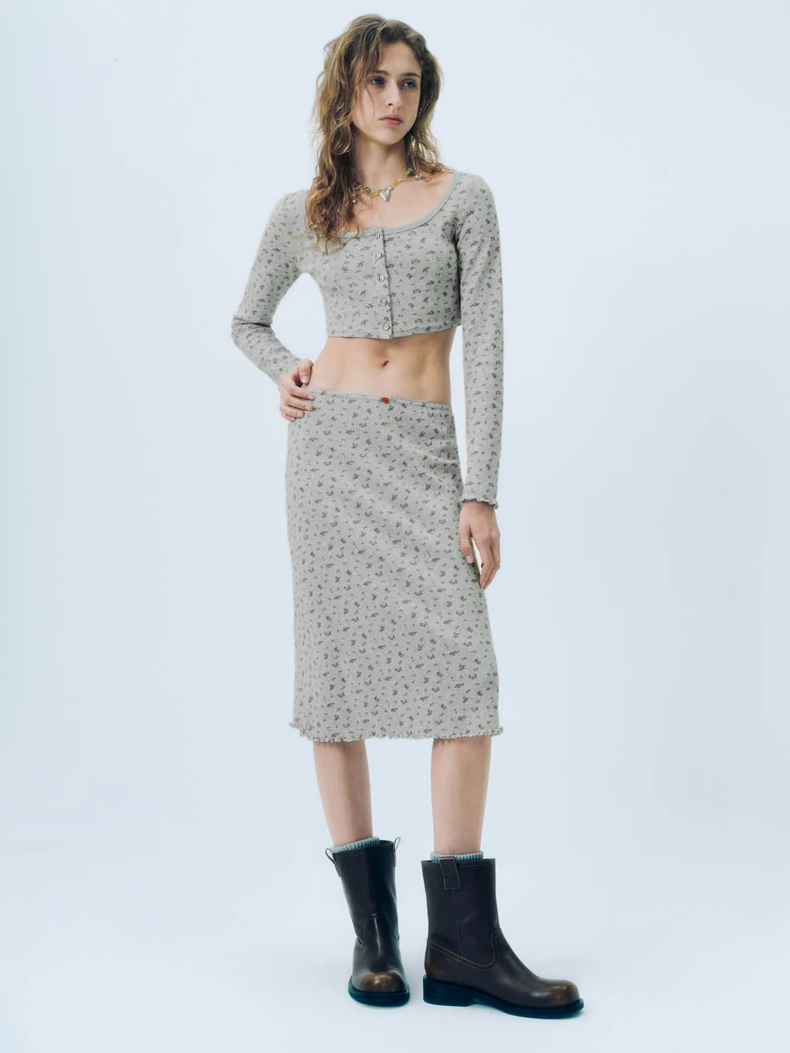 Floral Skinny T-Shirts sold by Urban Revivo product image thumbnail 4