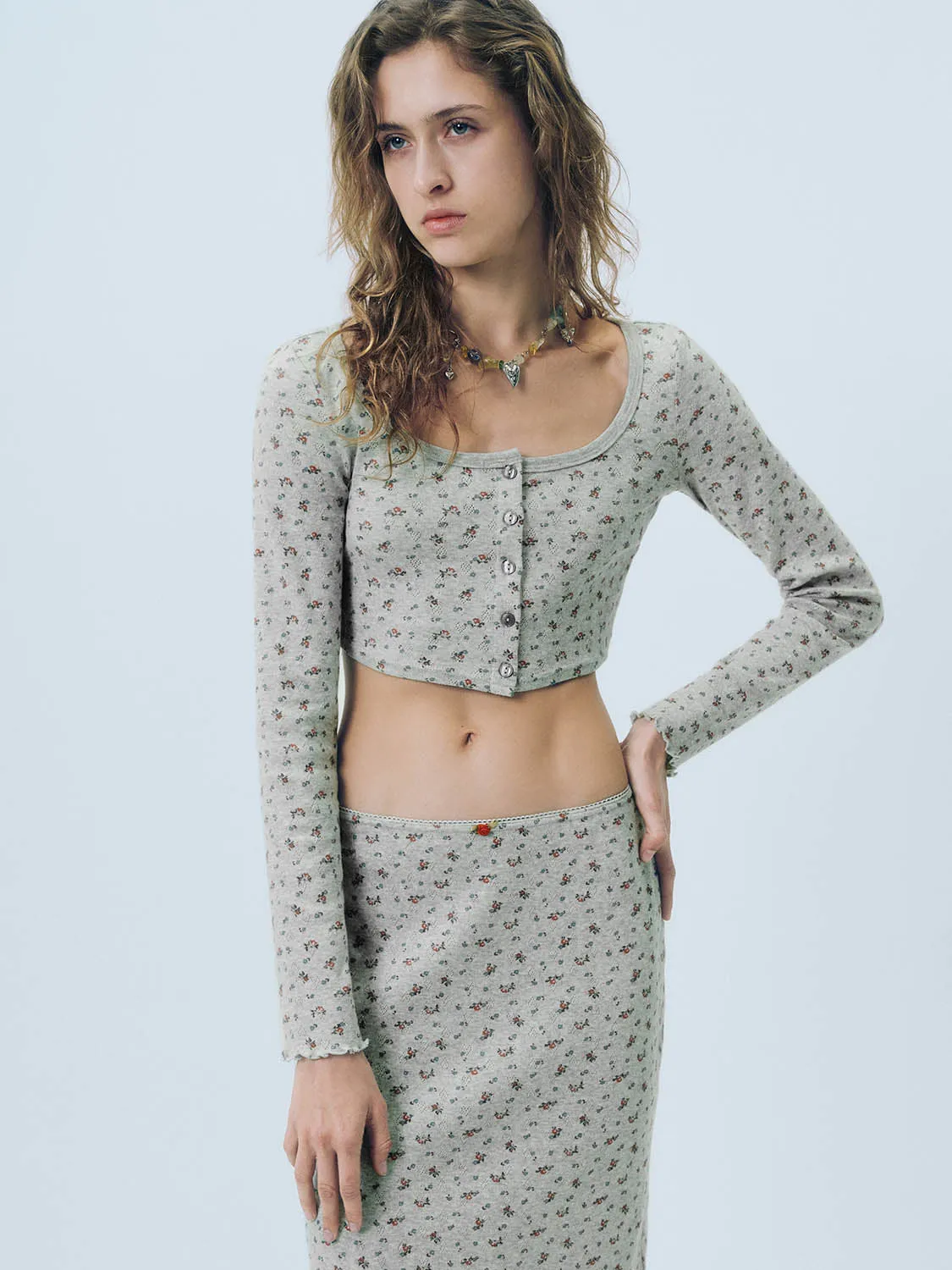 Floral Skinny T-Shirts sold by Urban Revivo