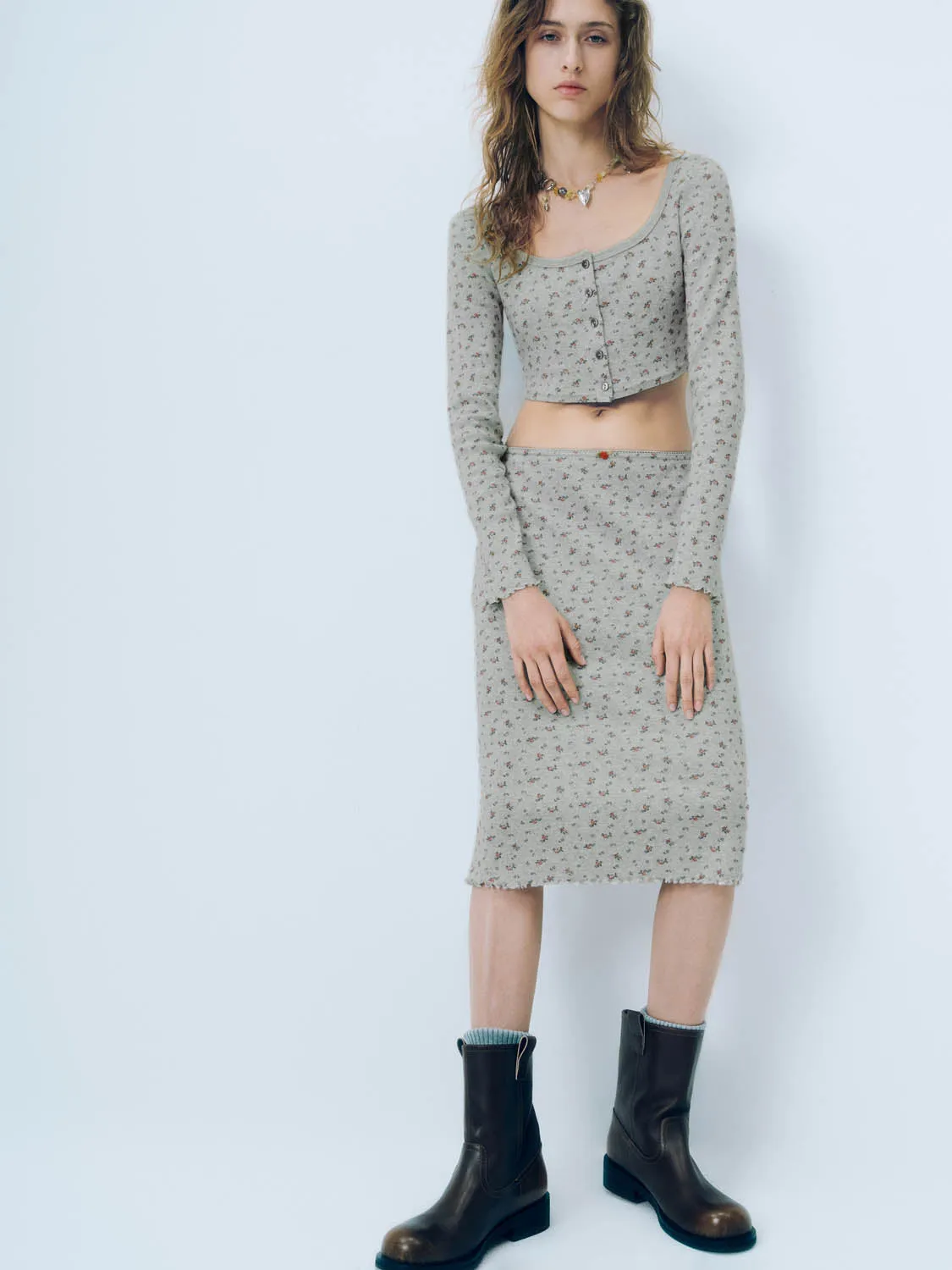 Floral Skinny T-Shirts sold by Urban Revivo product image thumbnail 5