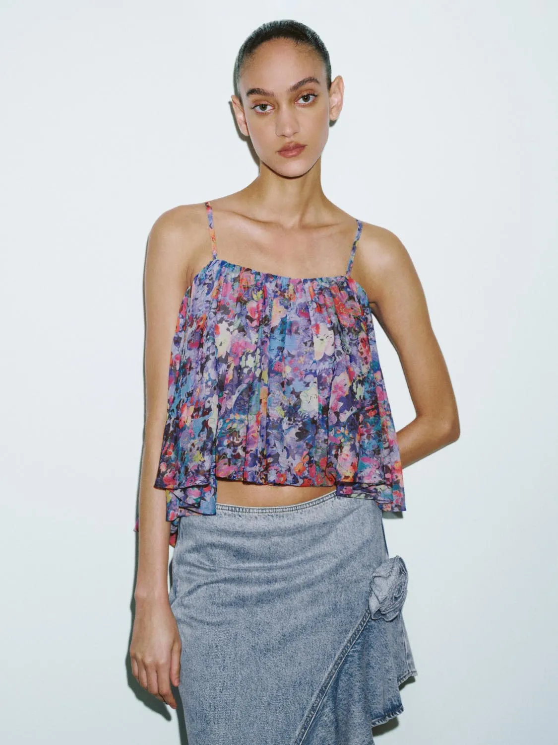 Floral Cami Tops sold by Urban Revivo
