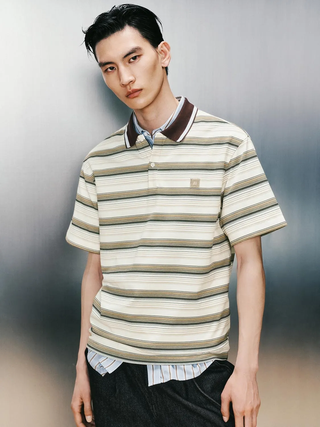 Striped Polo T-Shirts sold by Urban Revivo product image thumbnail 2