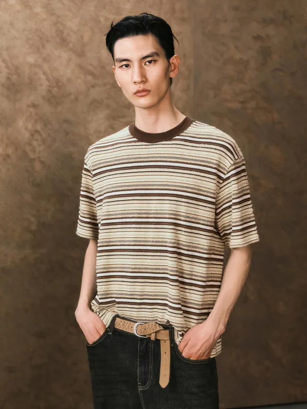 Striped Short Sleeve T-Shirts sold by Urban Revivo