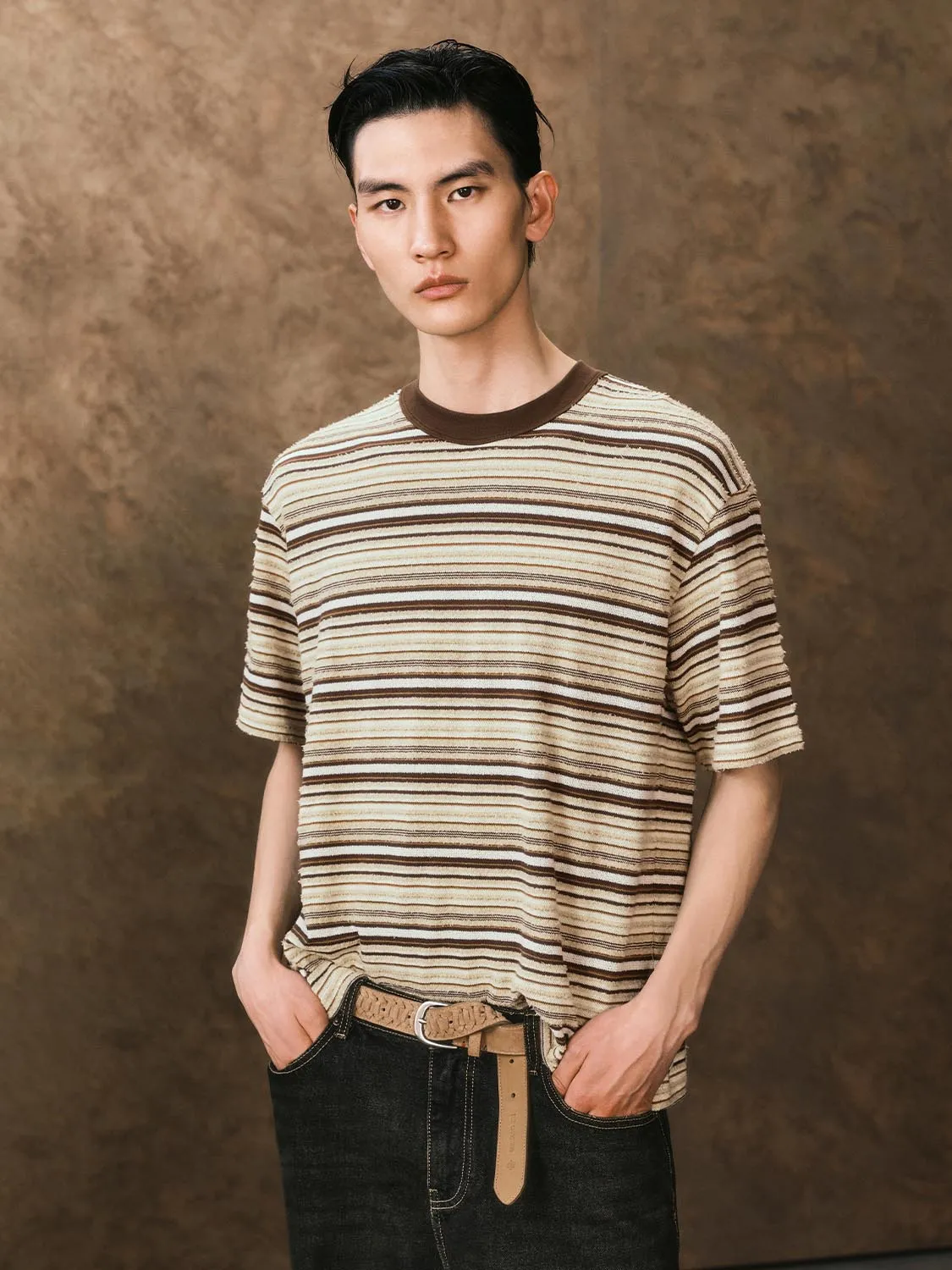 Striped Short Sleeve T-Shirts sold by Urban Revivo