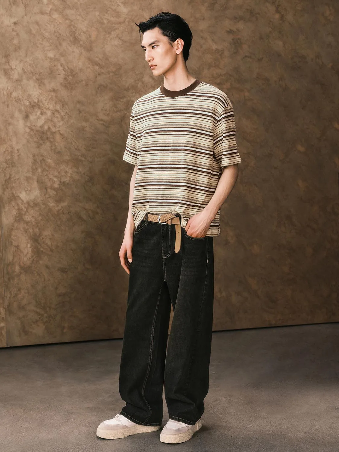 Striped Short Sleeve T-Shirts sold by Urban Revivo product image thumbnail 4