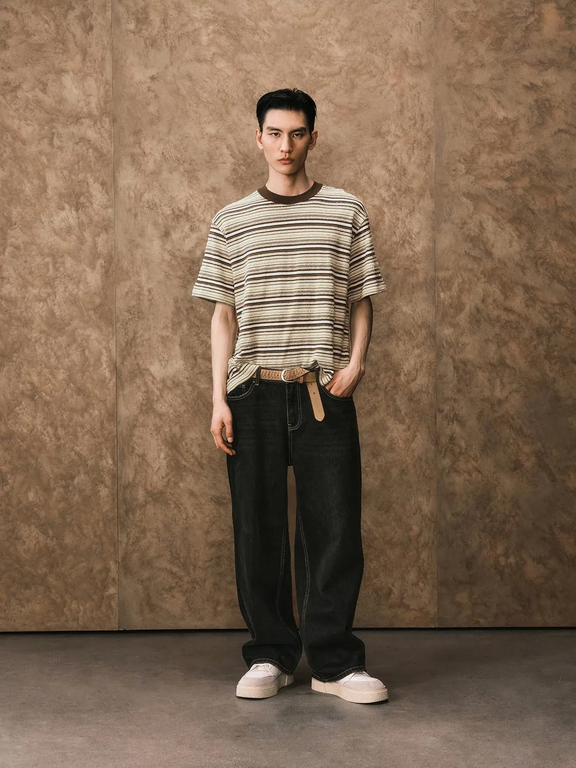 Striped Short Sleeve T-Shirts sold by Urban Revivo product image thumbnail 3