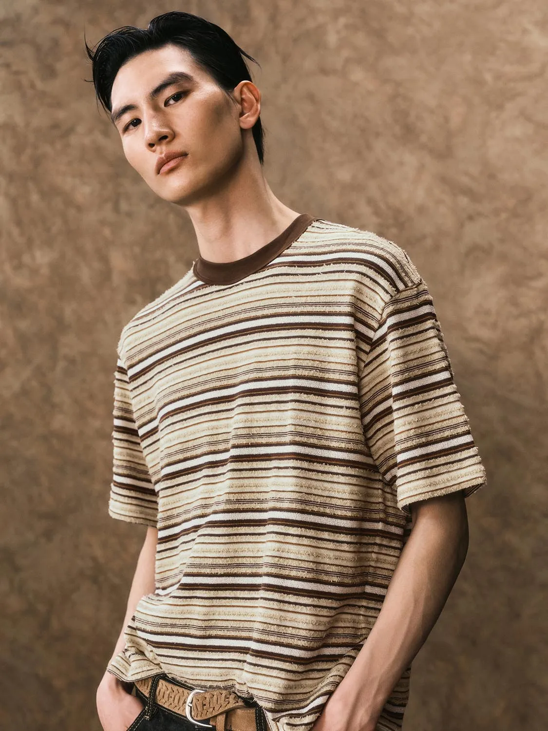 Striped Short Sleeve T-Shirts sold by Urban Revivo product image thumbnail 2