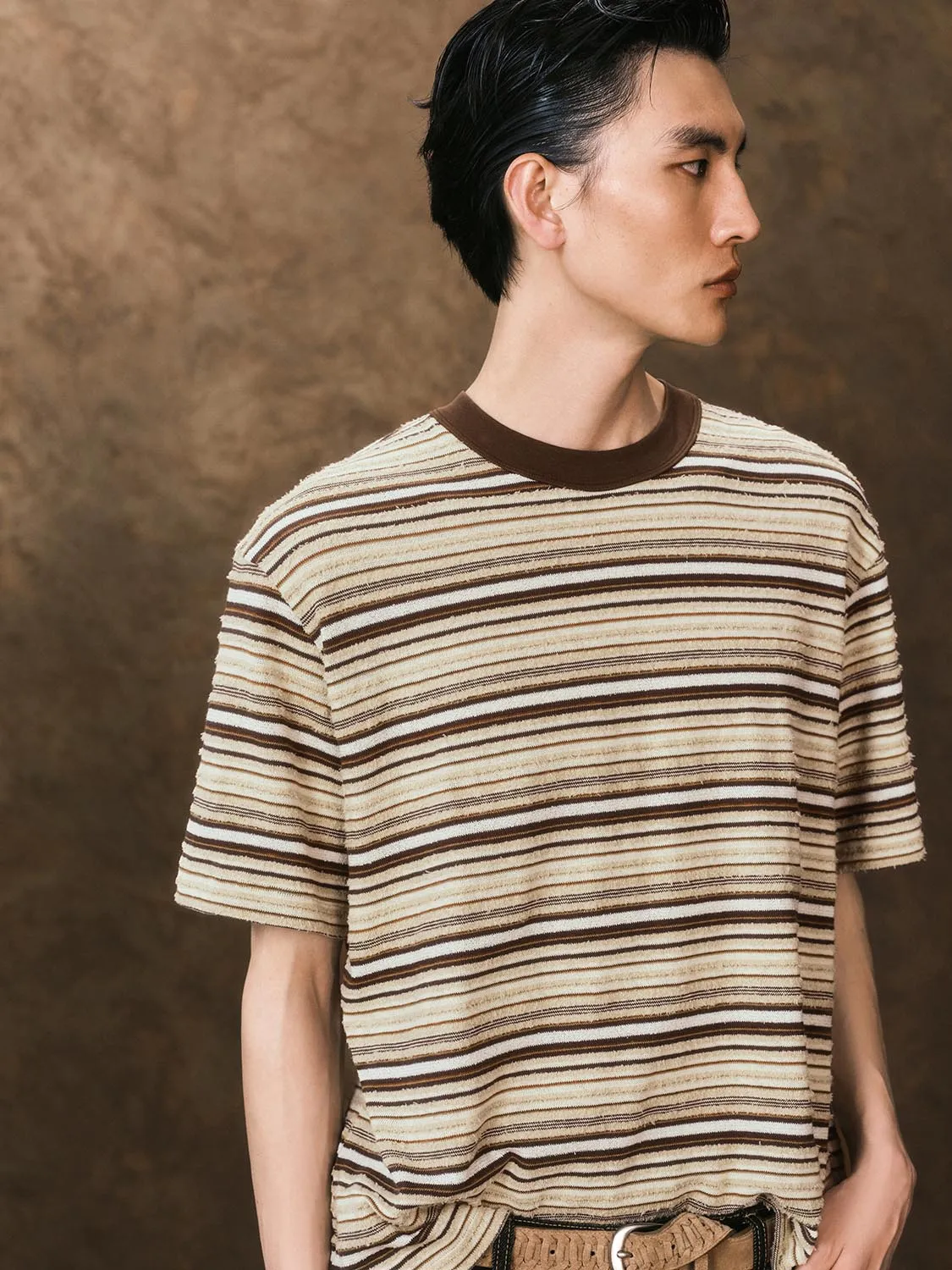 Striped Short Sleeve T-Shirts sold by Urban Revivo product image thumbnail 5