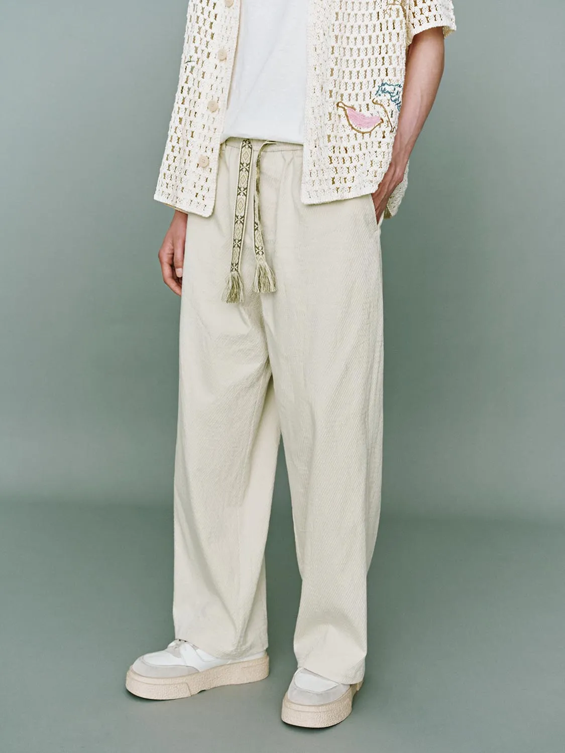 Wide-Leg Pants sold by Urban Revivo product image thumbnail 3