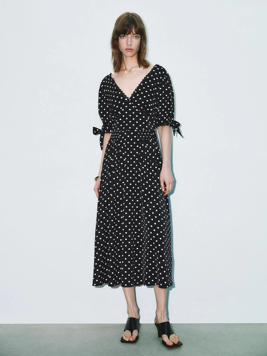 Dotted A-Line Dresses sold by Urban Revivo