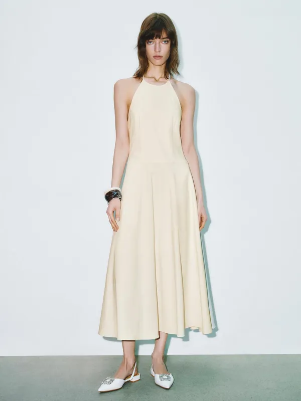 Halter Neck A-Line Dresses sold by Urban Revivo