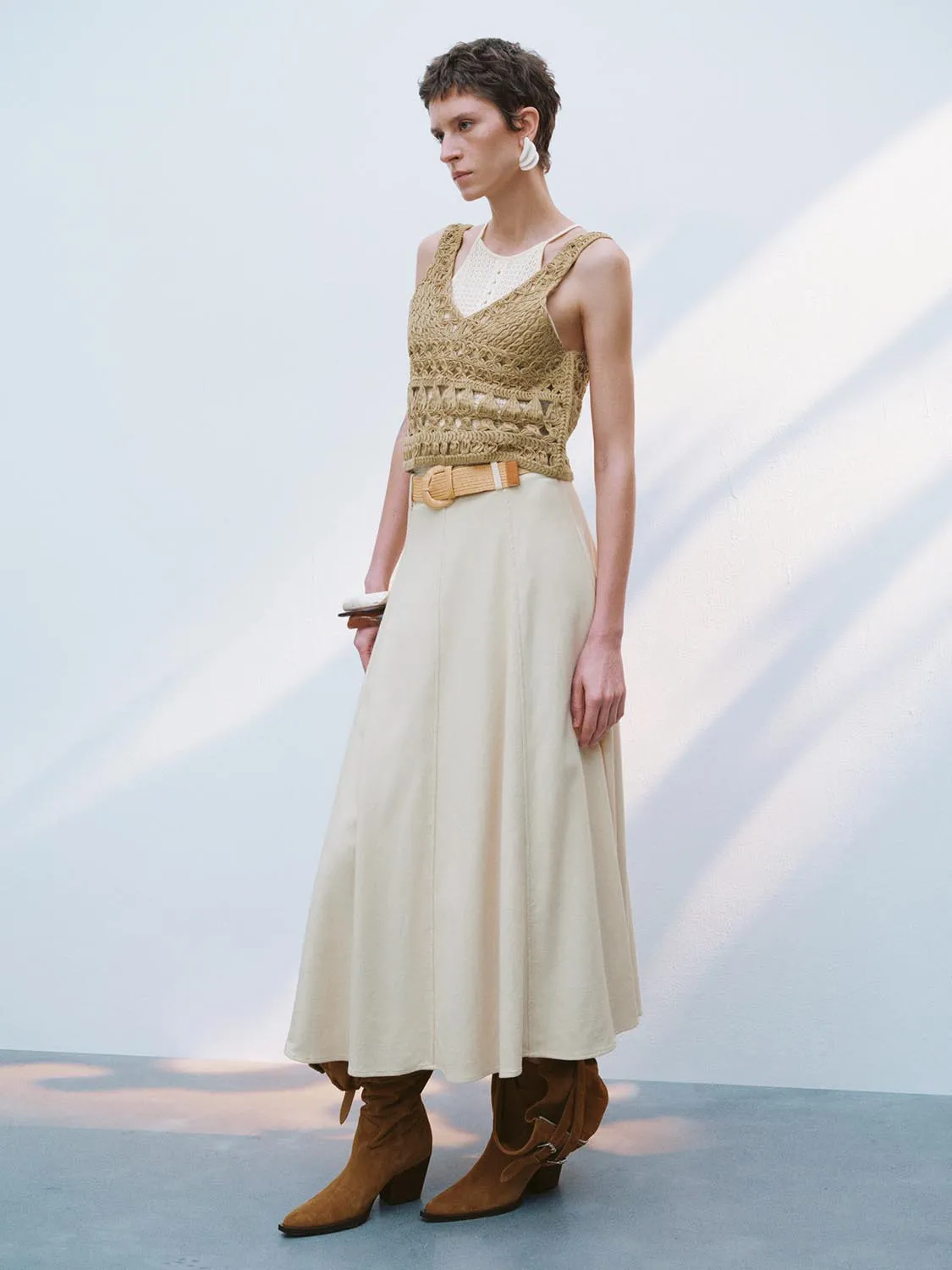 Loose A-Line Skirts sold by Urban Revivo product image thumbnail 5