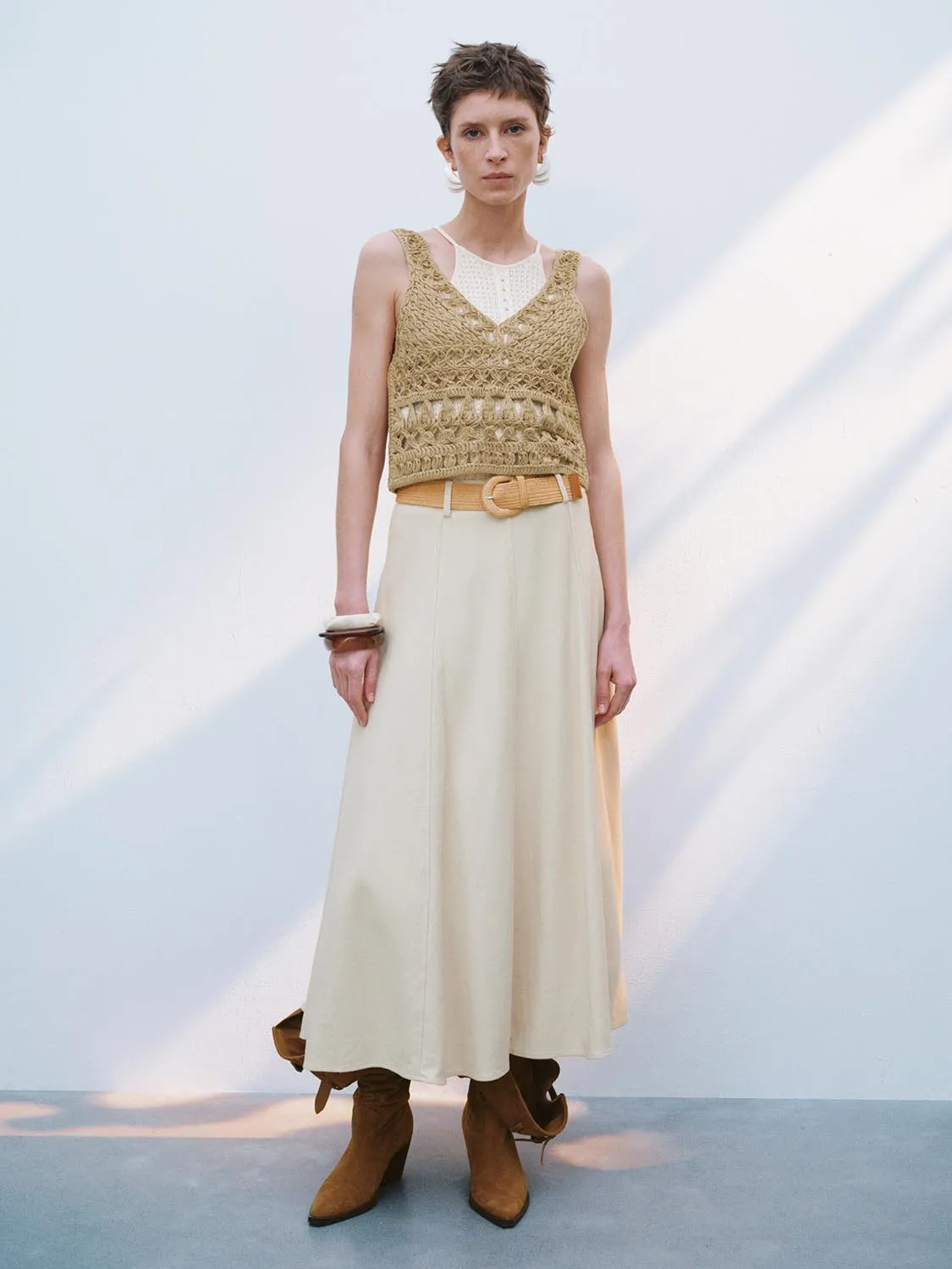 Loose A-Line Skirts sold by Urban Revivo product image thumbnail 4