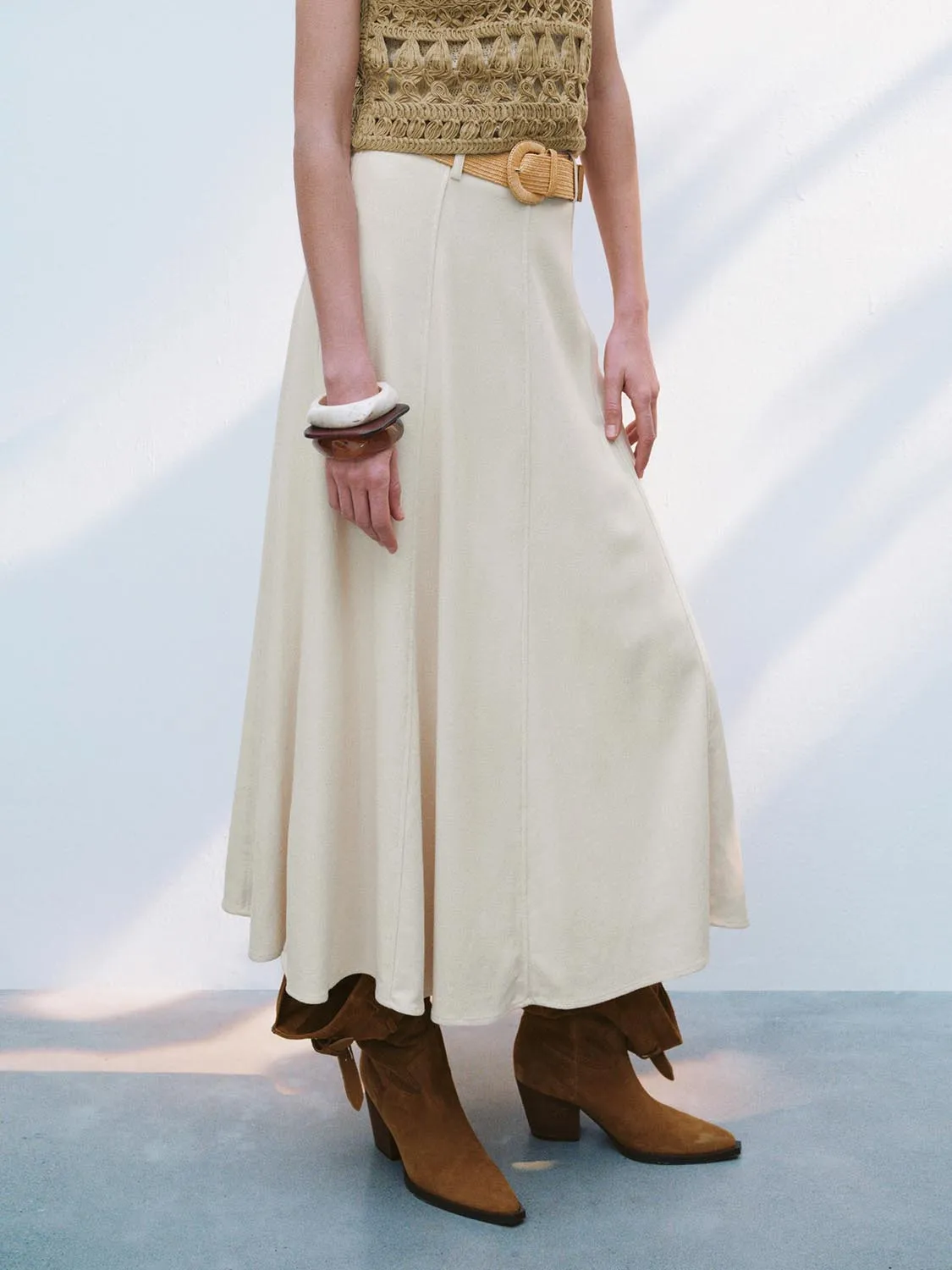 Loose A-Line Skirts sold by Urban Revivo product image thumbnail 3