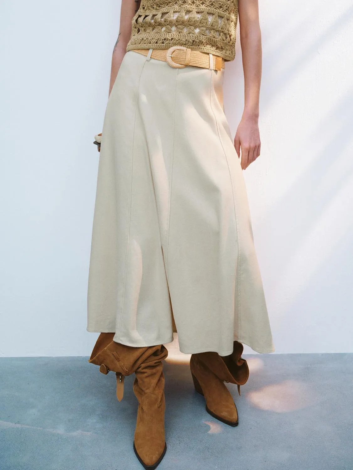 Loose A-Line Skirts sold by Urban Revivo product image thumbnail 2