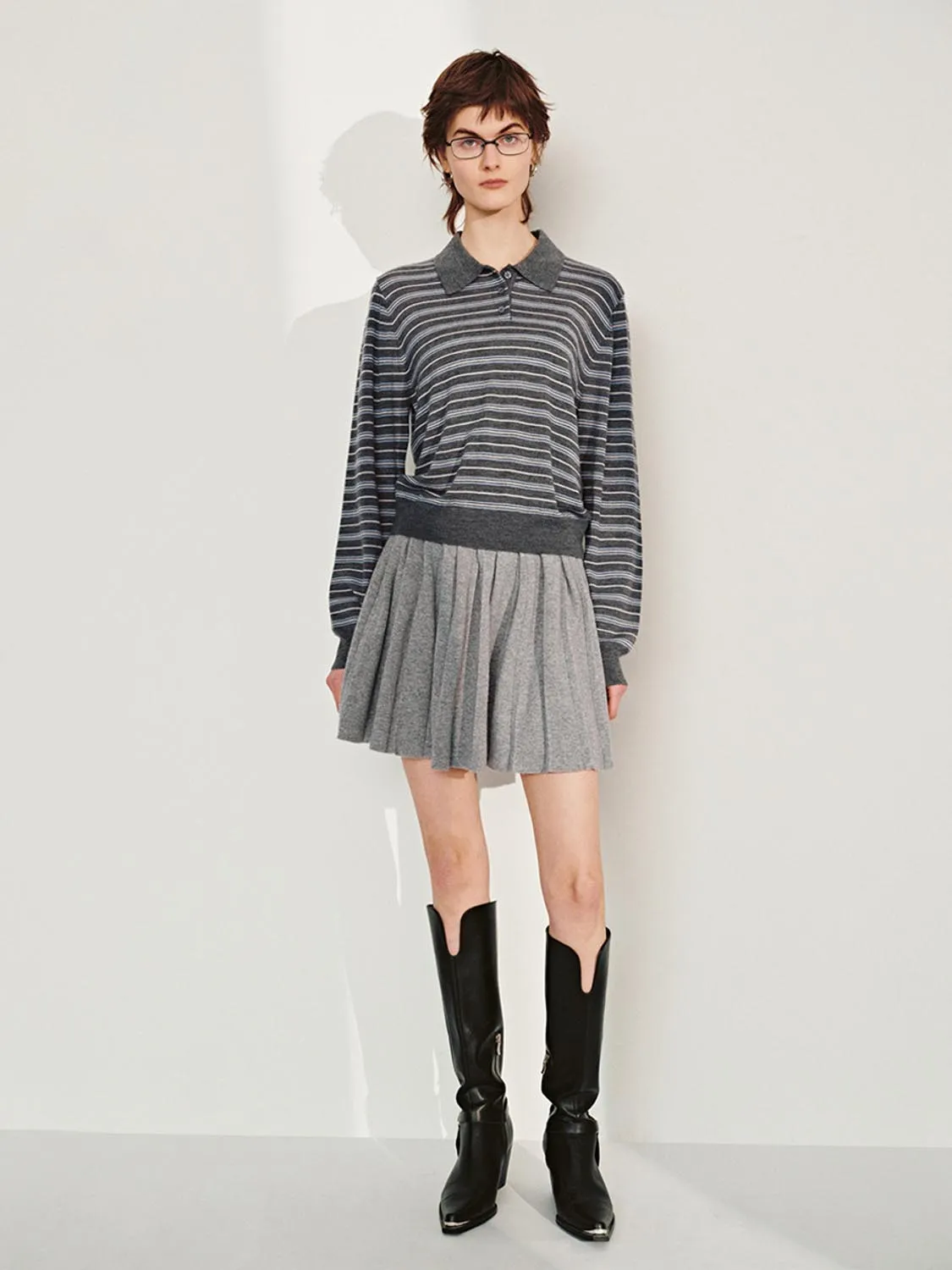 Striped Knitted T-Shirts sold by Urban Revivo product image thumbnail 4