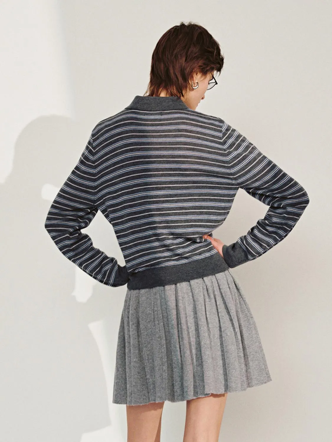 Striped Knitted T-Shirts sold by Urban Revivo product image thumbnail 2