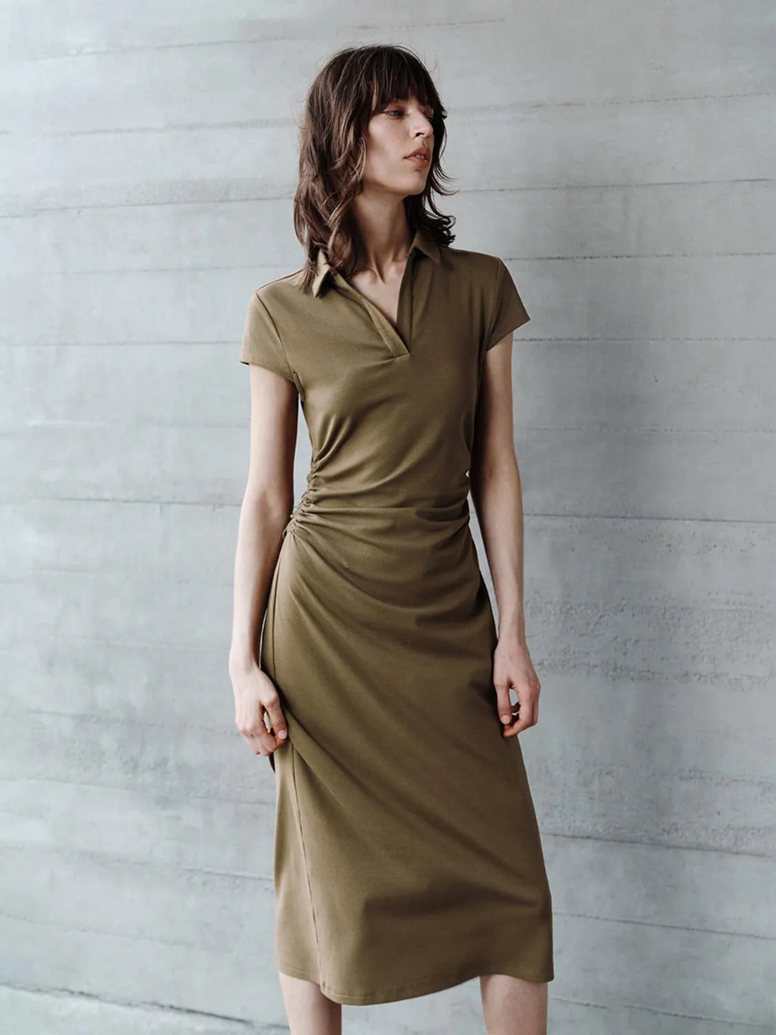 Lapel A-Line Dresses sold by Urban Revivo product image thumbnail 3
