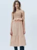 Ruffle Hem A-Line Dresses sold by Urban Revivo