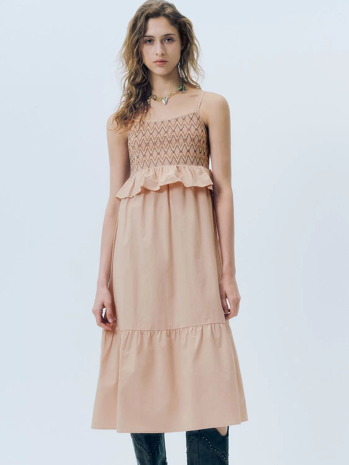 Ruffle Hem A-Line Dresses sold by Urban Revivo product image thumbnail 3