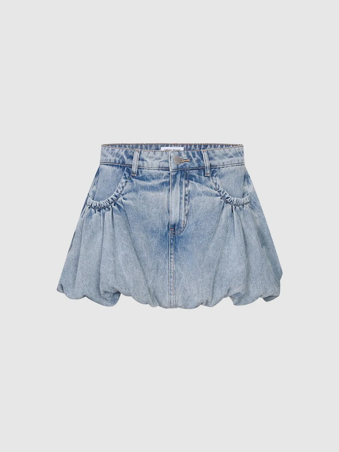 Denim Balloon Skirts sold by Urban Revivo